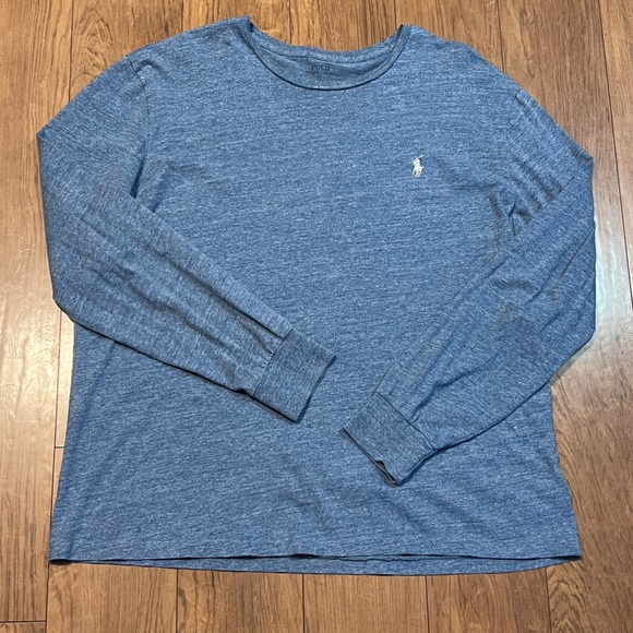 Polo Ralph Lauren Other - Polo Ralph Lauren Light Blue Heather Long Sleeve T-Shirt Sz Large